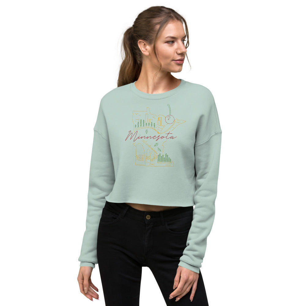 All of Minnesota Crop Sweatshirt - Corazón Clothing