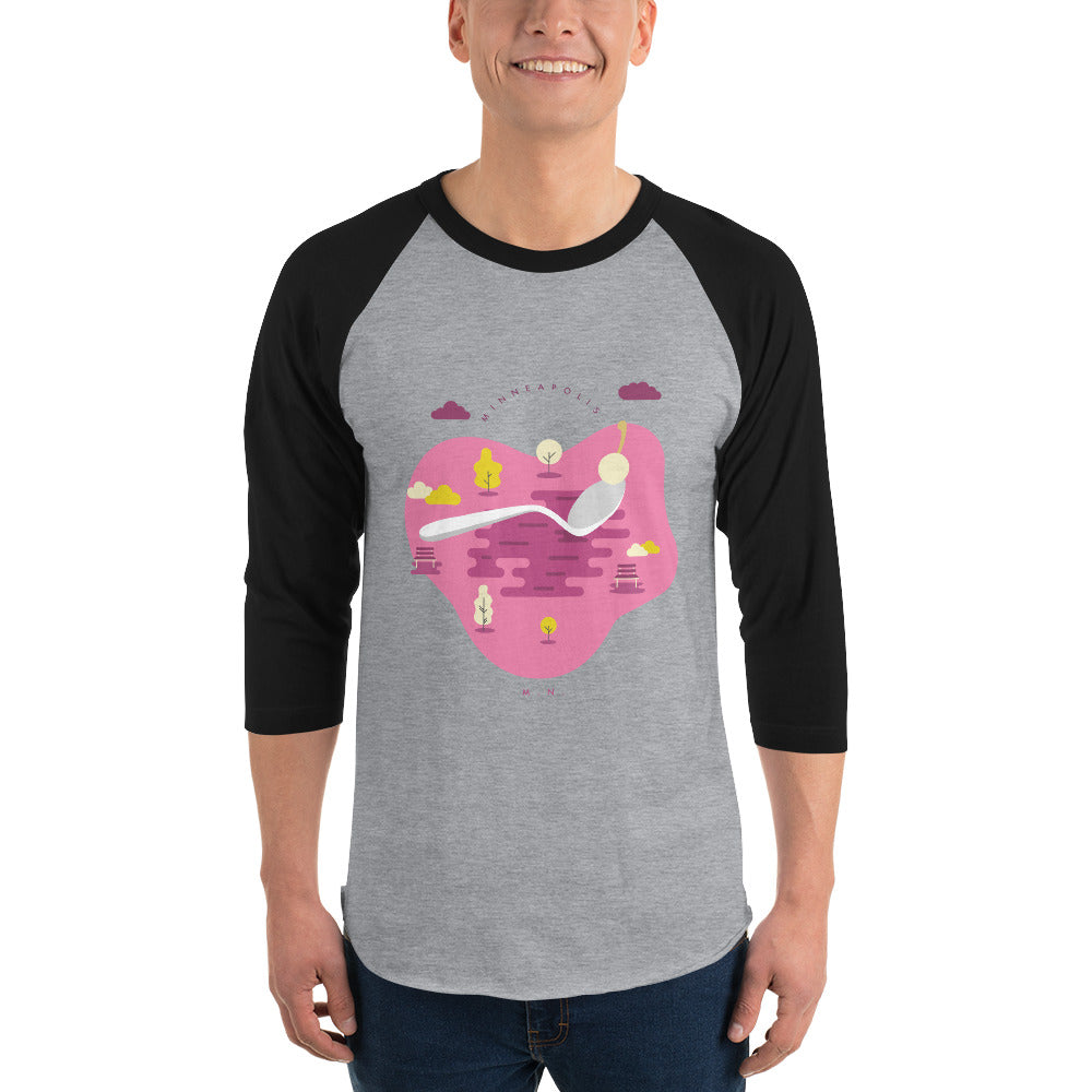 Cherry Bomb 3/4 Sleeve Raglan Shirt - Corazón Clothing