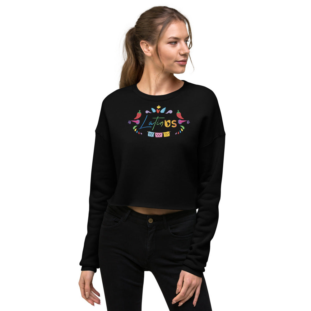 Latin Us Crop Sweatshirt - Corazón Clothing
