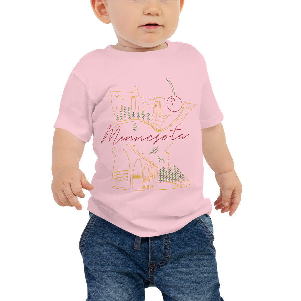 All of Minnesota Baby Jersey Short Sleeve Tee - Corazón Clothing