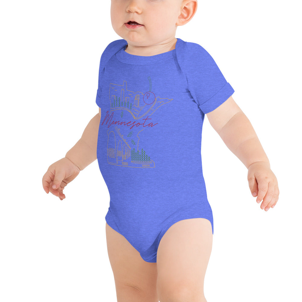All of Minnesota Infant Short Sleeve Bodysuit - Corazón Clothing