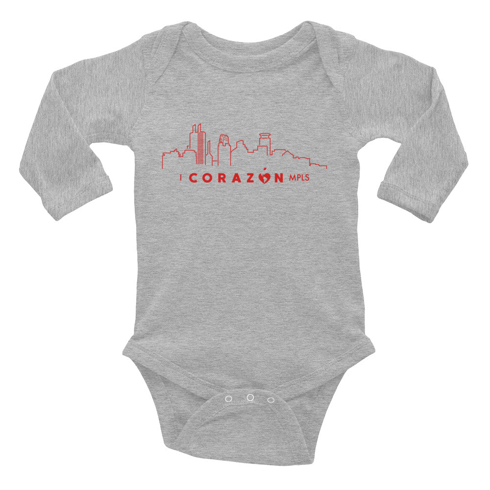 I Corazon MPLS Infant Long Sleeve Bodysuit - Corazón Clothing