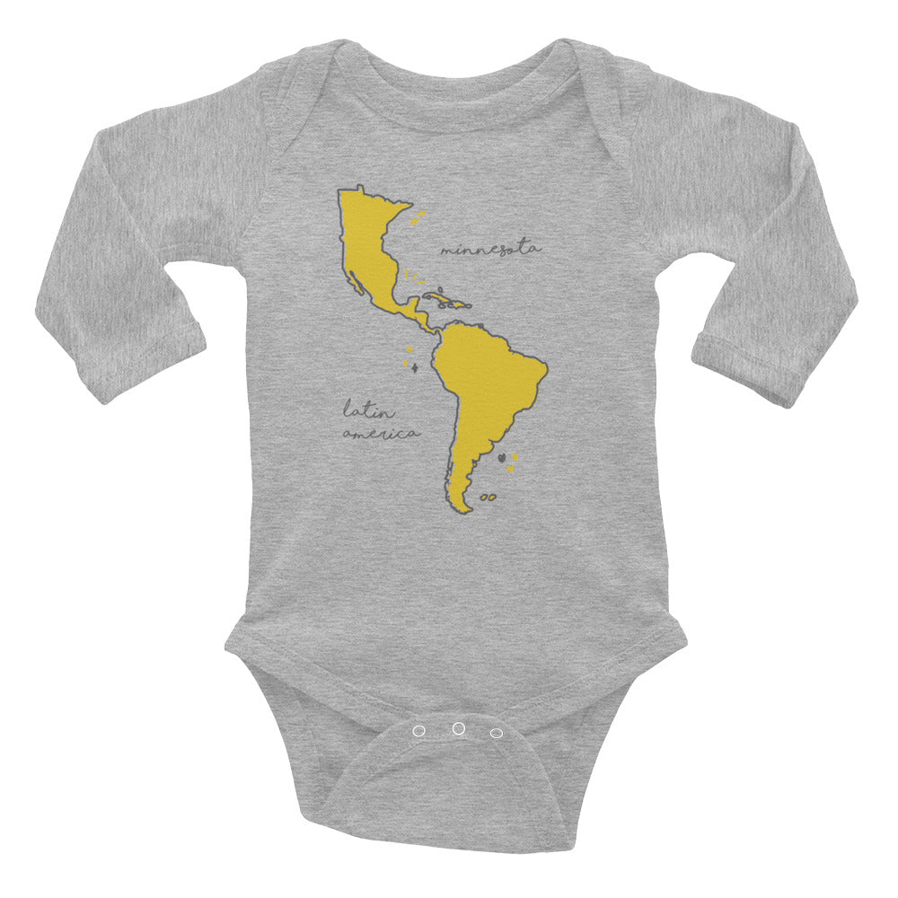 We're All One Infant Long Sleeve Bodysuit - Corazón Clothing