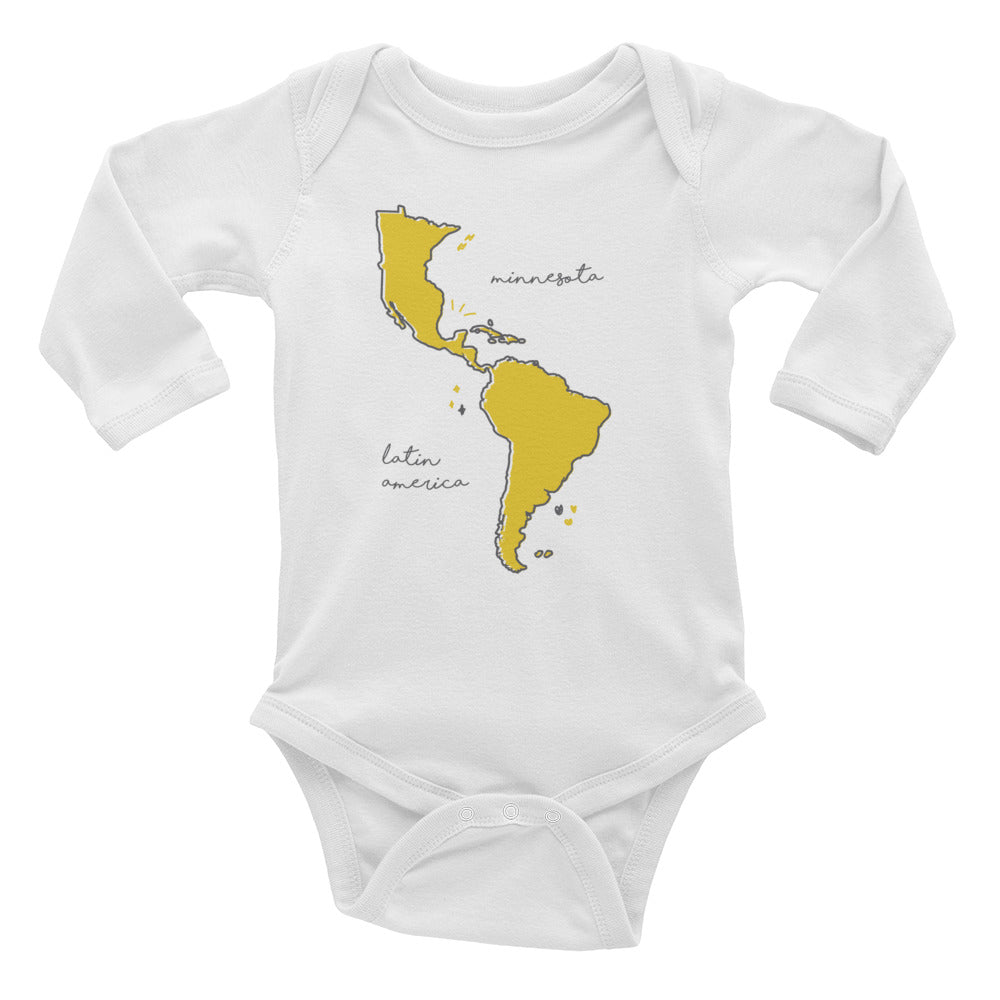We're All One Infant Long Sleeve Bodysuit - Corazón Clothing