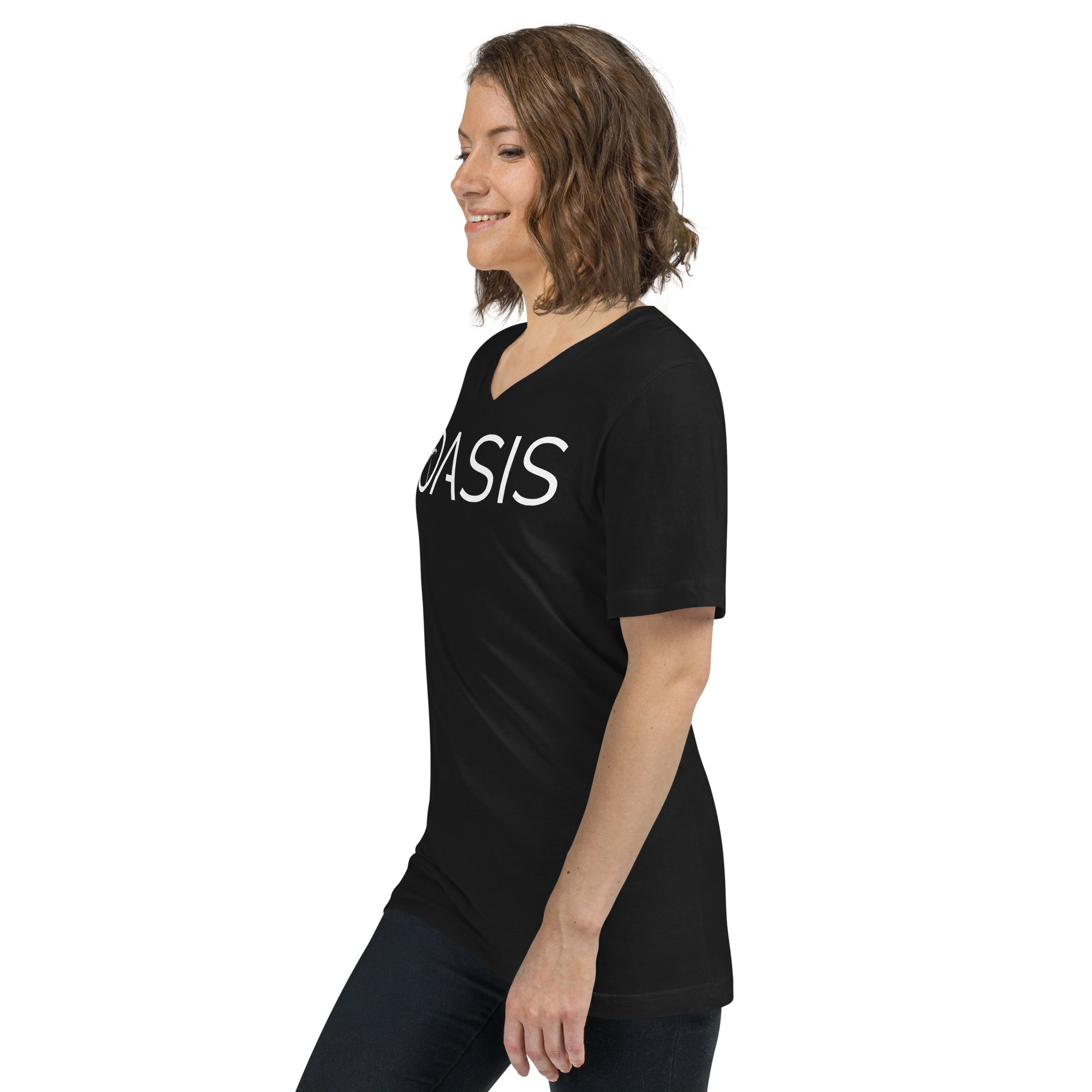 OASIS Unisex Short Sleeve V-Neck T-Shirt